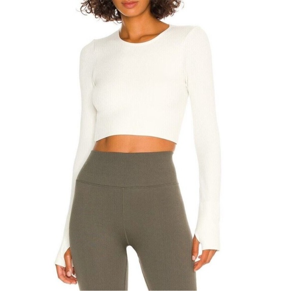 NWT Spiritual Gangster Serene Twist Back Top White - Picture 2 of 4